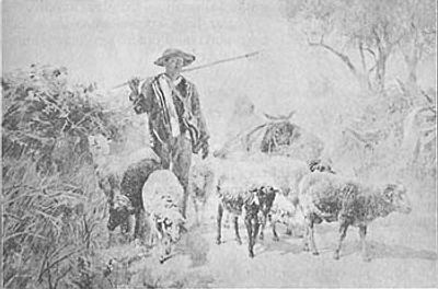 Conduzindo o rebanho―Silva Porto Conduzindo o rebanho―Silva Porto